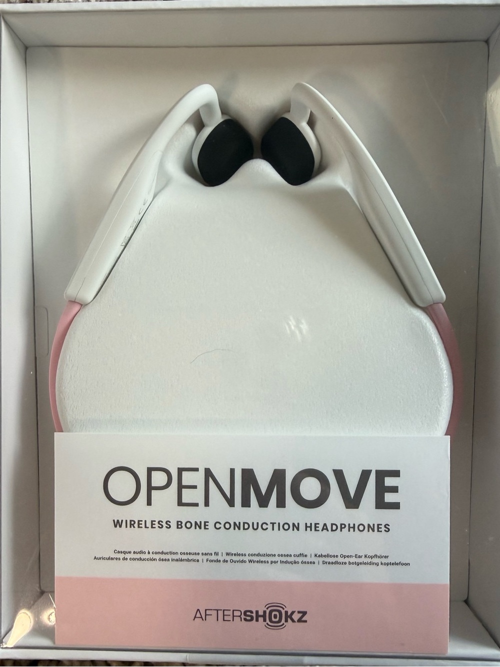 AfterShokz OpenMove Himalayan Pink Bone Conduction Headphones NIB Sealed